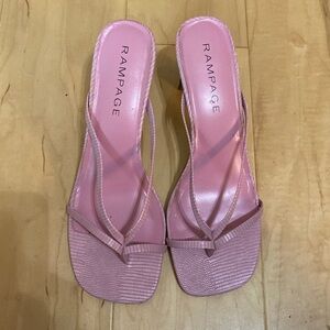 Rampage, pink sandal heels